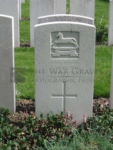 RUE-PETILLON MILITARY CEMETERY, FLEURBAIX - HODGSON, T