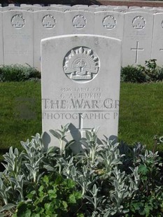 RUE-PETILLON MILITARY CEMETERY, FLEURBAIX - JENKIN, GEORGE ANDREW