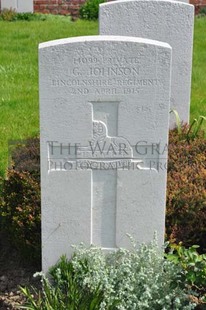 RUE-PETILLON MILITARY CEMETERY, FLEURBAIX - JOHNSON, G