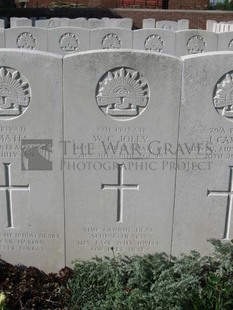 RUE-PETILLON MILITARY CEMETERY, FLEURBAIX - JOLLY, WESLEY CLARENCE