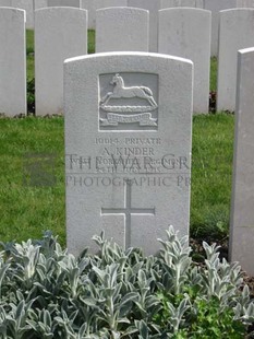RUE-PETILLON MILITARY CEMETERY, FLEURBAIX - KINDER, A