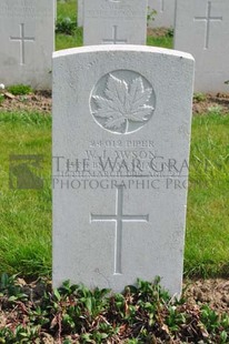 RUE-PETILLON MILITARY CEMETERY, FLEURBAIX - LAWSON, W