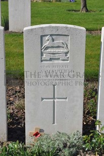 RUE-PETILLON MILITARY CEMETERY, FLEURBAIX - MANSFIELD, SIDNEY ALBERT