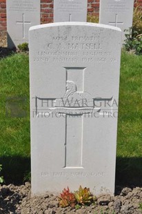 RUE-PETILLON MILITARY CEMETERY, FLEURBAIX - MATSELL, CLAUDE ALBERT