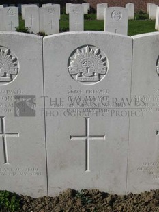 RUE-PETILLON MILITARY CEMETERY, FLEURBAIX - MAYO, G A