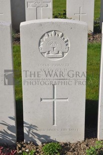 RUE-PETILLON MILITARY CEMETERY, FLEURBAIX - MORRIS, MOSES