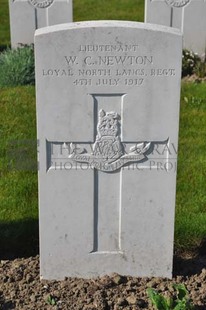 RUE-PETILLON MILITARY CEMETERY, FLEURBAIX - NEWTON, W C