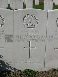RUE-PETILLON MILITARY CEMETERY, FLEURBAIX - O'CONNOR, JOHN REGINALD