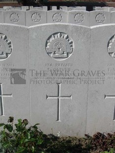 RUE-PETILLON MILITARY CEMETERY, FLEURBAIX - OLIVER, STANLEY