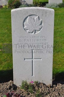 RUE-PETILLON MILITARY CEMETERY, FLEURBAIX - PATTERSON, D