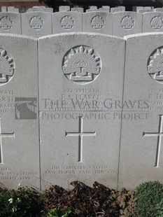 RUE-PETILLON MILITARY CEMETERY, FLEURBAIX - PEARCE, FRANK STANLEY