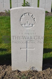 RUE-PETILLON MILITARY CEMETERY, FLEURBAIX - PURCELL, J P