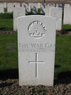 RUE-PETILLON MILITARY CEMETERY, FLEURBAIX - ROBERTSON, SYDNEY