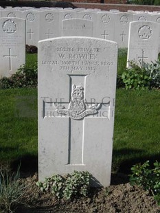 RUE-PETILLON MILITARY CEMETERY, FLEURBAIX - ROWLEY, W