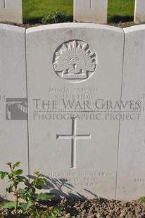 RUE-PETILLON MILITARY CEMETERY, FLEURBAIX - RUDD, STANLEY NORMAN
