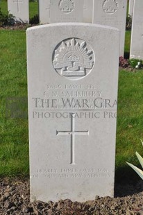RUE-PETILLON MILITARY CEMETERY, FLEURBAIX - SALISBURY, CECIL NORMAN