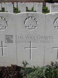 RUE-PETILLON MILITARY CEMETERY, FLEURBAIX - SHADFORTH, G S