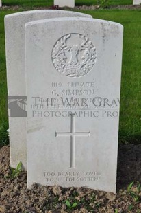 RUE-PETILLON MILITARY CEMETERY, FLEURBAIX - SIMPSON, G