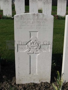 RUE-PETILLON MILITARY CEMETERY, FLEURBAIX - SIMPSON, WILLIAM HENRY