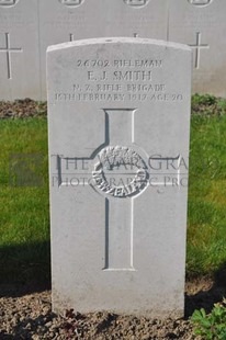 RUE-PETILLON MILITARY CEMETERY, FLEURBAIX - SMITH, EDWARD JOHN