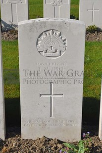 RUE-PETILLON MILITARY CEMETERY, FLEURBAIX - SPICE, THEODORE MORLEY