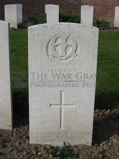 RUE-PETILLON MILITARY CEMETERY, FLEURBAIX - STACEY, CHARLES NOBLE