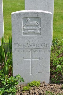 RUE-PETILLON MILITARY CEMETERY, FLEURBAIX - STEAD, JOHN