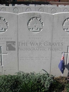 RUE-PETILLON MILITARY CEMETERY, FLEURBAIX - STILES, ALBERT