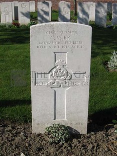 RUE-PETILLON MILITARY CEMETERY, FLEURBAIX - STIRK, CHARLES