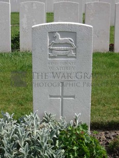 RUE-PETILLON MILITARY CEMETERY, FLEURBAIX - STOREY, W