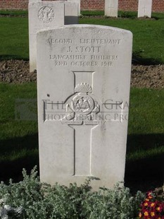 RUE-PETILLON MILITARY CEMETERY, FLEURBAIX - STOTT, J