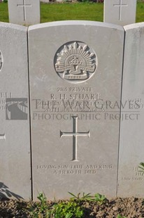 RUE-PETILLON MILITARY CEMETERY, FLEURBAIX - STUART, ROWLAND HAMILTON