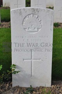 RUE-PETILLON MILITARY CEMETERY, FLEURBAIX - SYDES, CHARLES FREDERICK