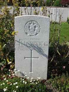 RUE-PETILLON MILITARY CEMETERY, FLEURBAIX - THOMPSON, JAMES ALEXANDER
