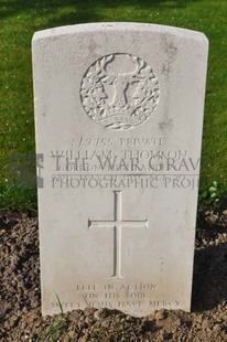 RUE-PETILLON MILITARY CEMETERY, FLEURBAIX - THOMSON, WILLIAM