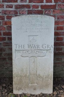 RUE-PETILLON MILITARY CEMETERY, FLEURBAIX - TILLING, A G