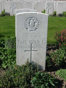 RUE-PETILLON MILITARY CEMETERY, FLEURBAIX - TRAHAR, FREDERICK WILLIAM
