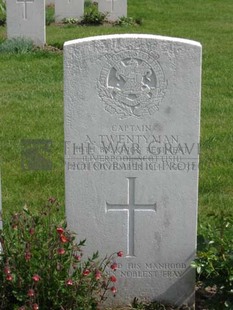 RUE-PETILLON MILITARY CEMETERY, FLEURBAIX - TWENTYMAN, ARTHUR
