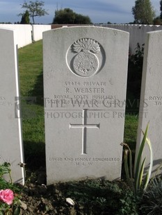 RUE-PETILLON MILITARY CEMETERY, FLEURBAIX - WEBSTER, ROBERT