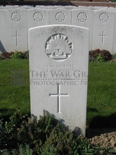 RUE-PETILLON MILITARY CEMETERY, FLEURBAIX - WOODING, JONATHAN LESLIE