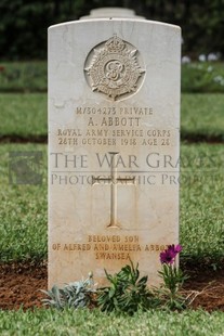BEIRUT WAR CEMETERY - ABBOTT, ALFRED