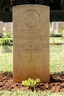 BEIRUT WAR CEMETERY - HAGGAN, M