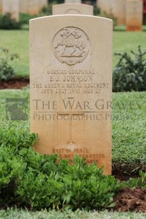 BEIRUT WAR CEMETERY - JOHNSON, EDWARD JESSE