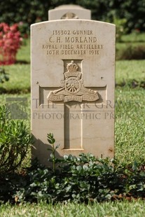 BEIRUT WAR CEMETERY - MORLAND, CHARLES HENRY