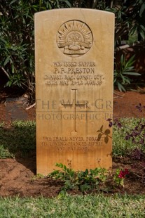 BEIRUT WAR CEMETERY - PRESTON, PERCIVAL FREDERICK