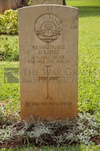BEIRUT WAR CEMETERY - RAWES, FREDERICK