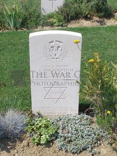 ANCONA WAR CEMETERY - ABRAMOVITCH, JOSEPH