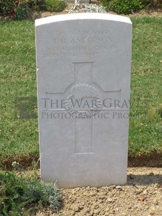 ANCONA WAR CEMETERY - ANDERSON, IVAN BAMFORTH