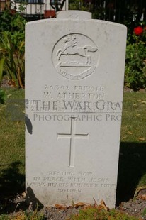 FORT PITT MILITARY CEMETERY - ATHERTON, WILLIAM