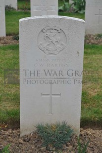 LE GRAND HASARD MILITARY CEMETERY, MORBECQUE - BARTON, CHARLES WILLIAM